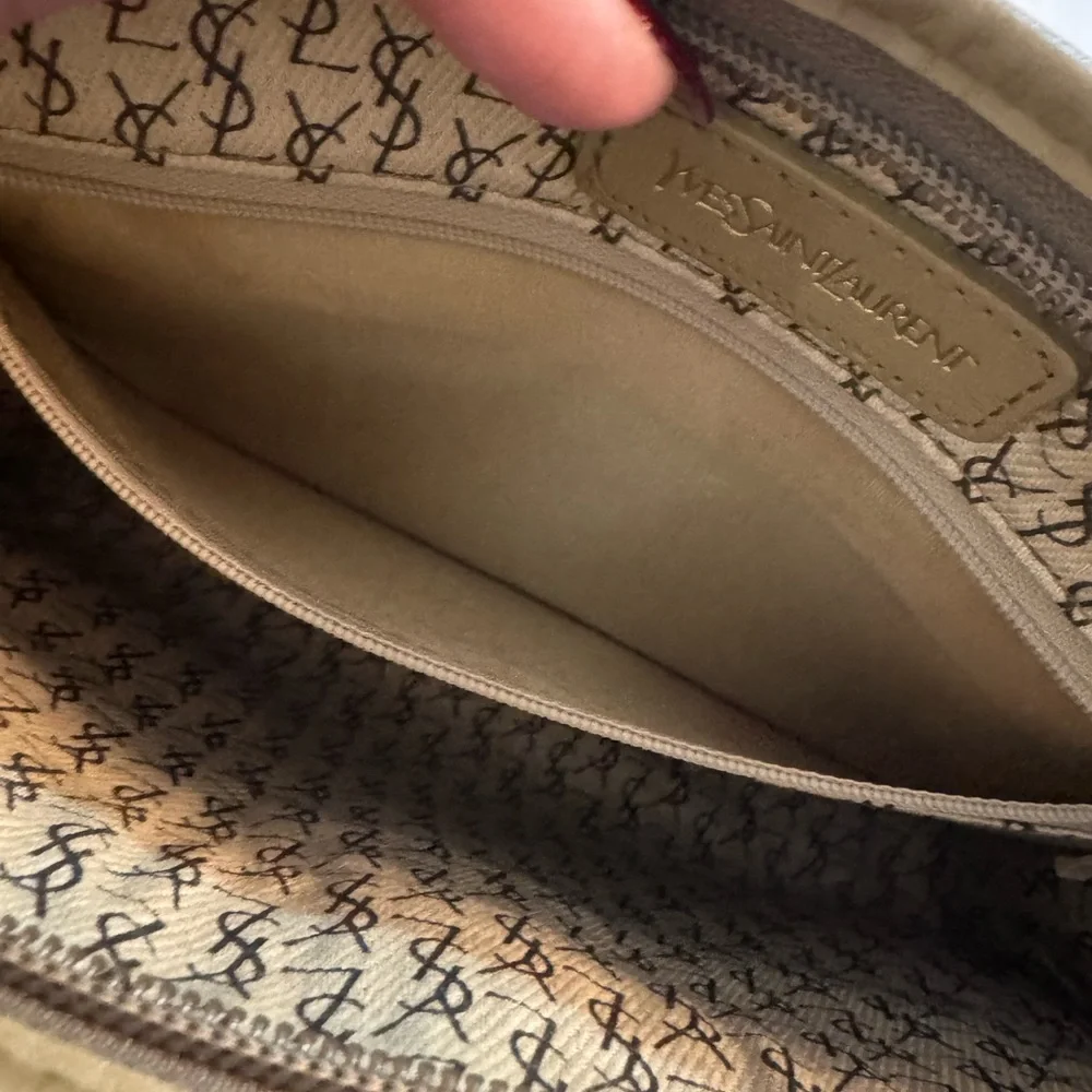 Authentic YSL vintage clutch with COA